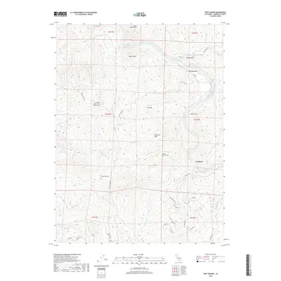 2018 Map of Fort Seward, 2018 Print