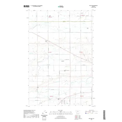 2020 Map of Fort Shaw, 2020 Print