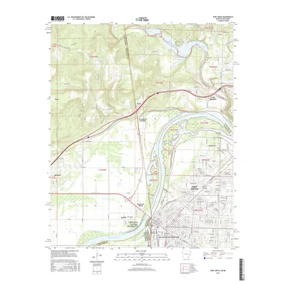 2017 Map of Fort Smith, 2017 Print
