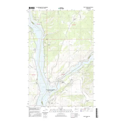 2017 Map of Fort Spokane, 2017 Print