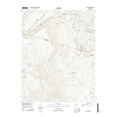 2014 Map of Fort Spring, 2014 Print
