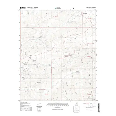 2013 Map of Fort Stanton, 2013 Print