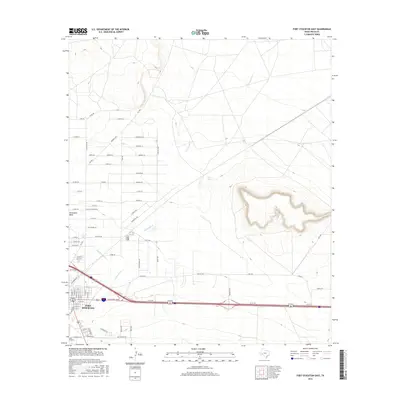 2016 Map of Fort Stockton East, 2016 Print