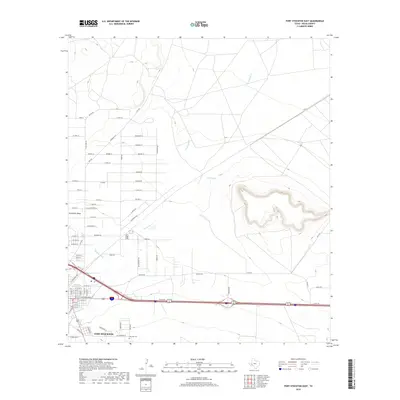 2019 Map of Fort Stockton East, 2019 Print