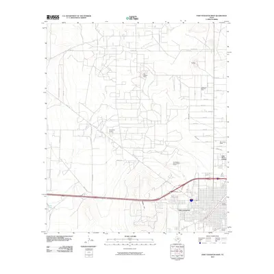 2010 Map of Fort Stockton West, 2010 Print