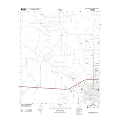 2012 Map of Fort Stockton West, 2012 Print