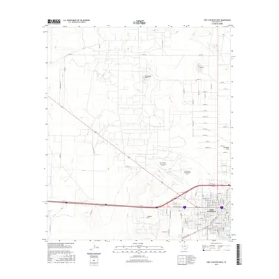 2016 Map of Fort Stockton West, 2016 Print