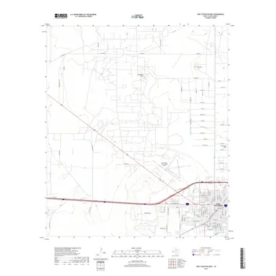 2019 Map of Fort Stockton West, 2019 Print