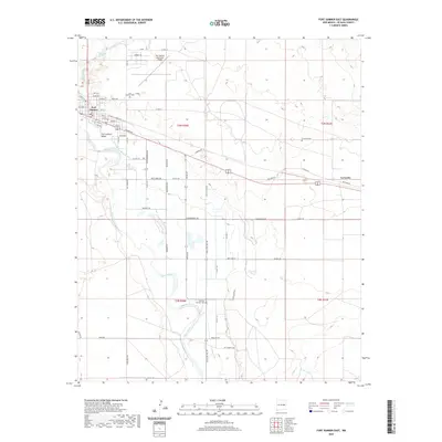 2020 Map of Fort Sumner East, 2020 Print