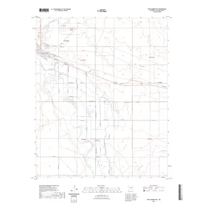 2023 Map of Fort Sumner East, 2023 Print