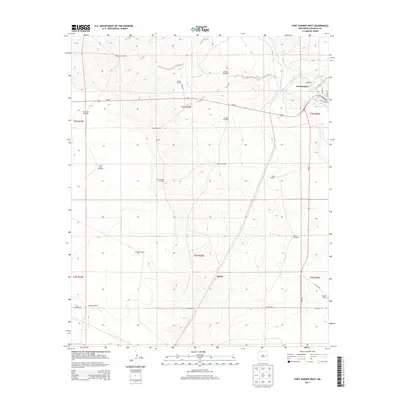 2013 Map of Fort Sumner West, 2013 Print
