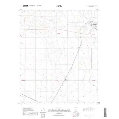 2020 Map of Fort Sumner West, 2020 Print