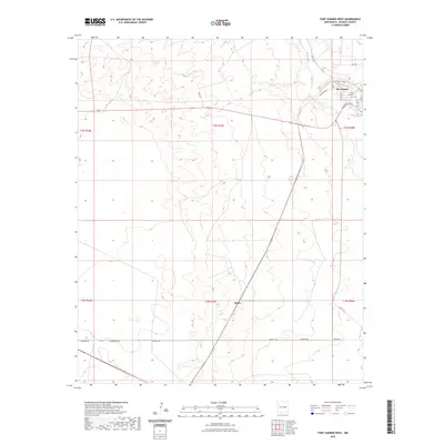 2023 Map of Fort Sumner West, 2023 Print
