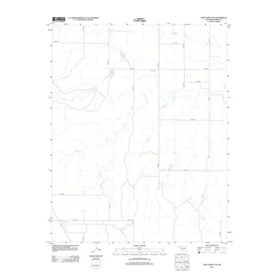 2012 Map of Fort Supply NE, 2012 Print