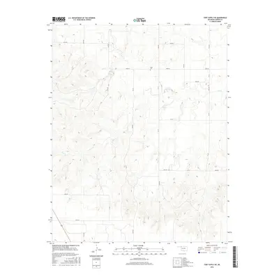 2016 Map of Fort Supply NE, 2016 Print