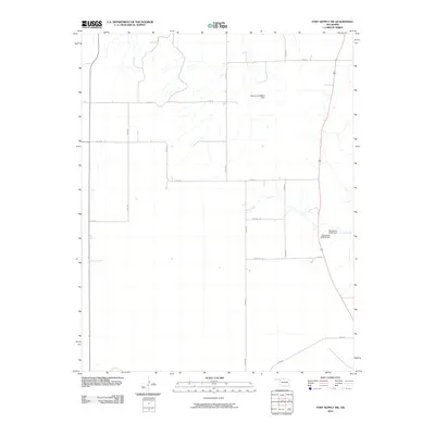 2010 Map of Fort Supply NW, 2010 Print