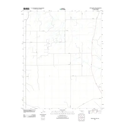 2012 Map of Fort Supply NW, 2012 Print