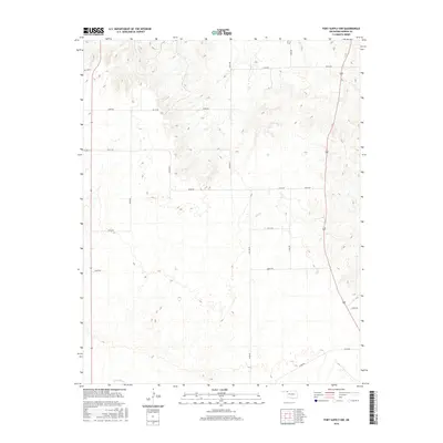 2016 Map of Fort Supply NW, 2016 Print