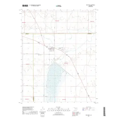2018 Map of Fort Supply, 2018 Print