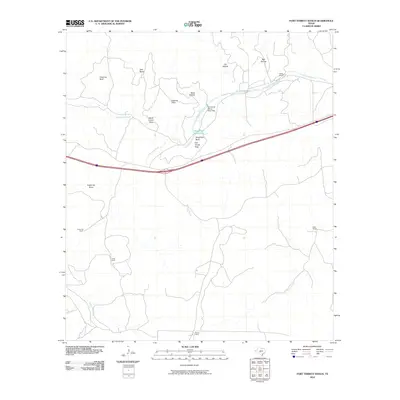 2010 Map of Fort Terrett Ranch, 2010 Print