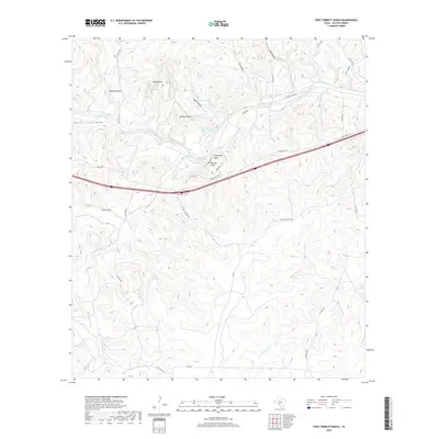 2019 Map of Fort Terrett Ranch, 2019 Print