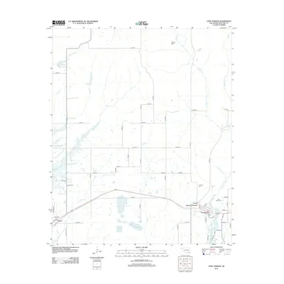2012 Map of Fort Towson, 2012 Print