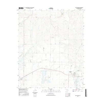 2016 Map of Fort Towson, 2016 Print