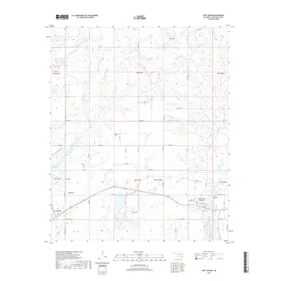 2019 Map of Fort Towson, 2019 Print