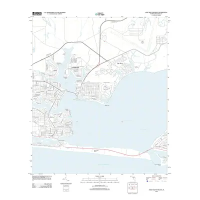 2012 Map of Fort Walton Beach, 2012 Print
