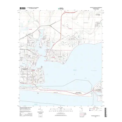 2015 Map of Fort Walton Beach, 2015 Print