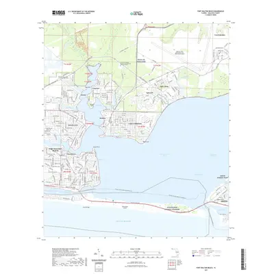 2021 Map of Fort Walton Beach, 2021 Print