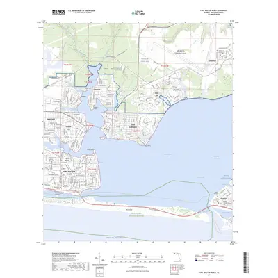 2024 Map of Fort Walton Beach, 2024 Print