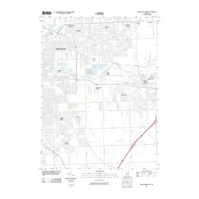 2010 Map of Fort Wayne East, 2010 Print