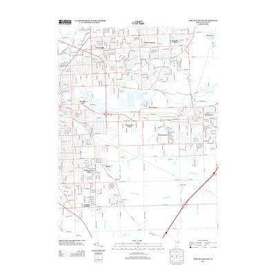 2013 Map of Fort Wayne East, 2013 Print