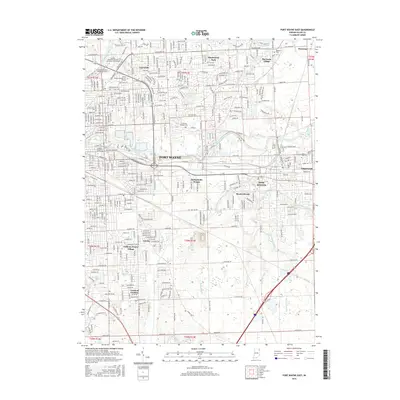 2016 Map of Fort Wayne East, 2016 Print