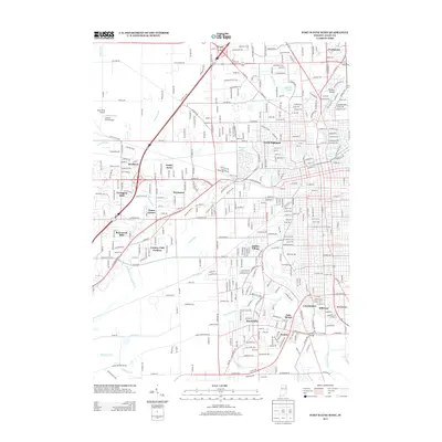 2013 Map of Fort Wayne West, 2013 Print