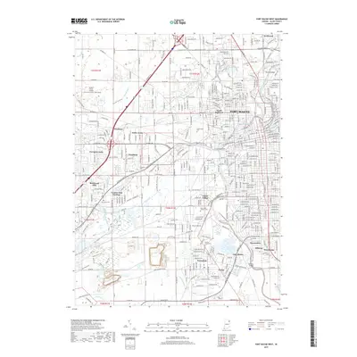 2019 Map of Fort Wayne West, 2019 Print