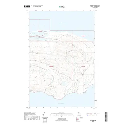 2019 Map of Fort Wilkins, 2019 Print