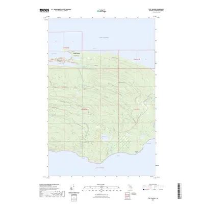 2023 Map of Fort Wilkins, 2023 Print