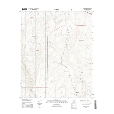 2013 Map of Fort Wingate, 2013 Print