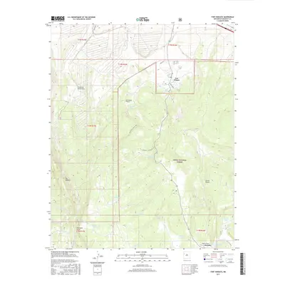 2017 Map of Fort Wingate, 2017 Print