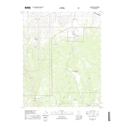 2020 Map of Fort Wingate, 2020 Print