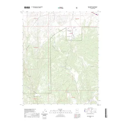 2023 Map of Fort Wingate, 2023 Print
