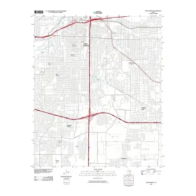 2010 Map of Fort Worth, 2010 Print