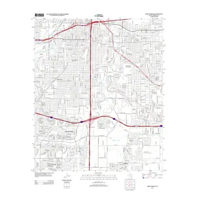 2012 Map of Fort Worth, 2012 Print