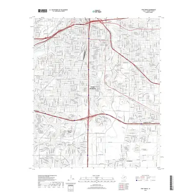 2019 Map of Fort Worth, 2019 Print