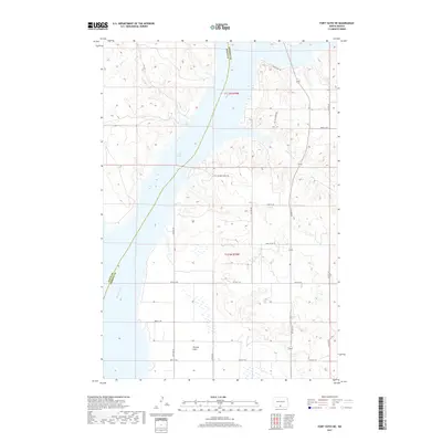2017 Map of Fort Yates NE, 2017 Print