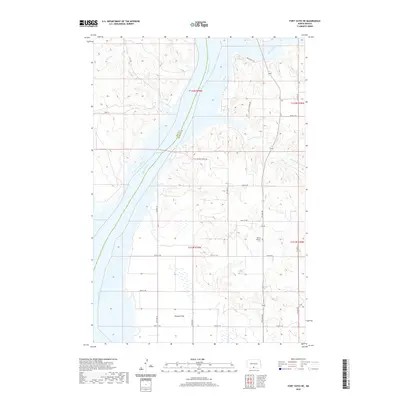 2020 Map of Fort Yates NE, 2020 Print