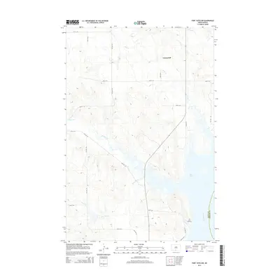 2014 Map of Fort Yates NW, 2014 Print