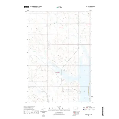 2018 Map of Fort Yates NW, 2018 Print
